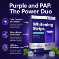 Dent Teeth Whitening Strips, Purple Teeth Whitening Strips, 14 Count Kit