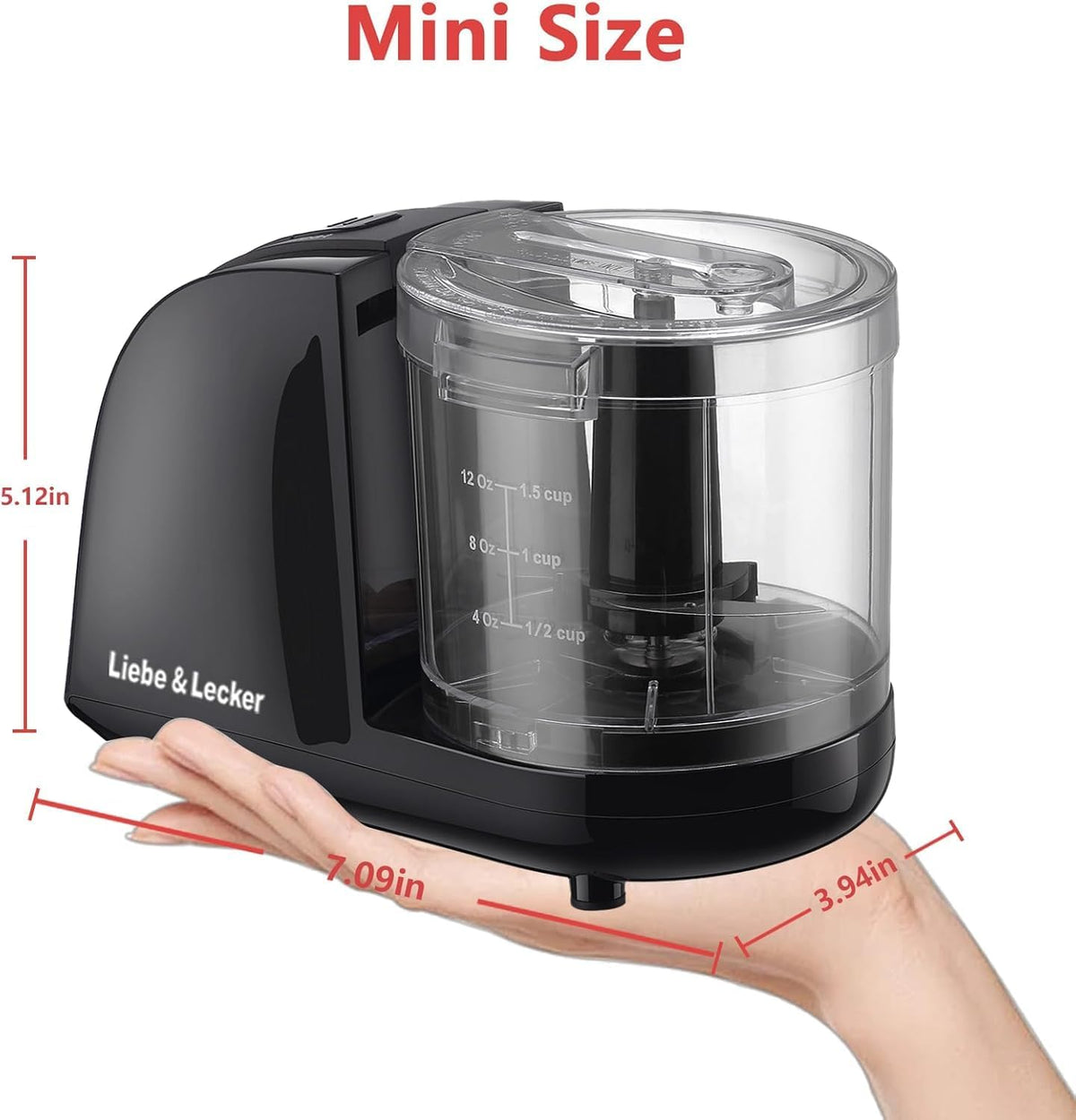 Mini Food Processor - side view