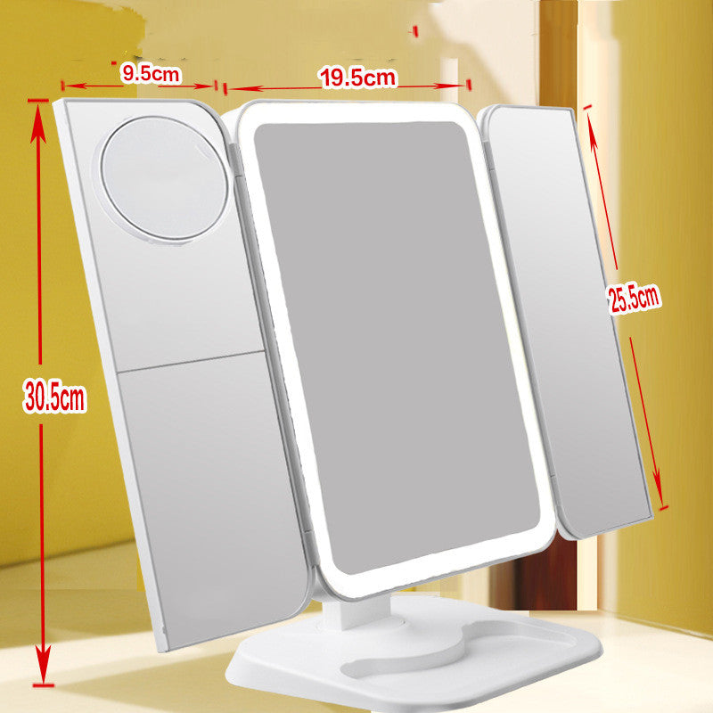 Trifold LED Makeup Mirror - main product photo