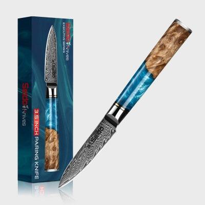 Premium Stainless Steel Chef's Knife Set - color and finish detail