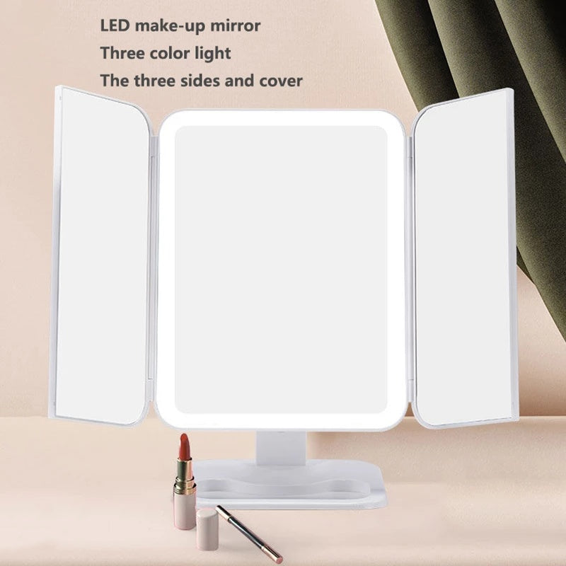 Trifold LED Makeup Mirror - main product photo