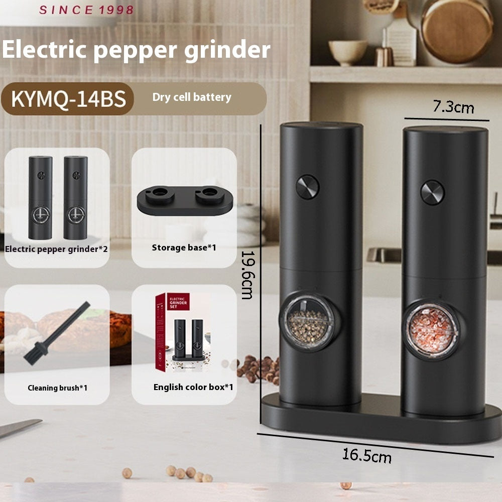 Rechargeable Electric Salt & Pepper Grinder Set - packaging