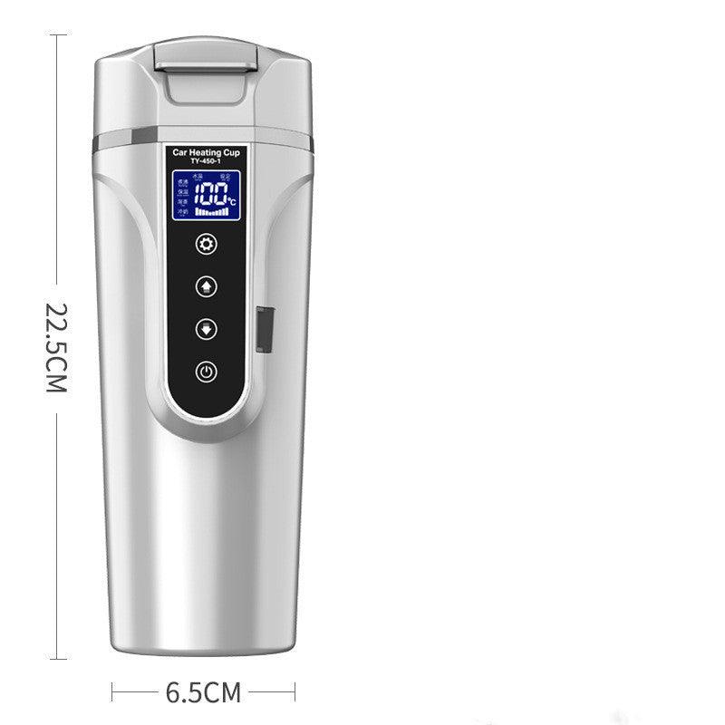 Smart Touch Insulated Car Water Bottle - size and features view