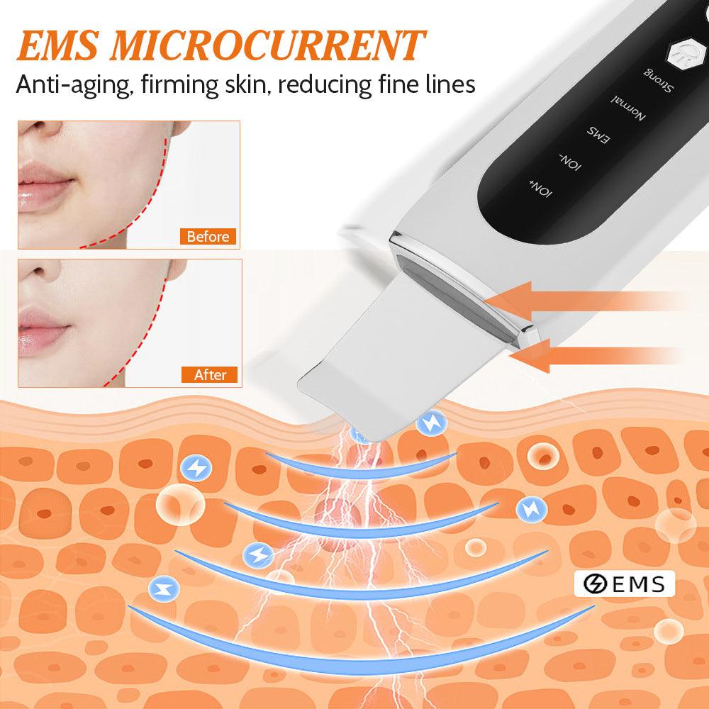 Ultrasonic Skin Spatula - product with accessories