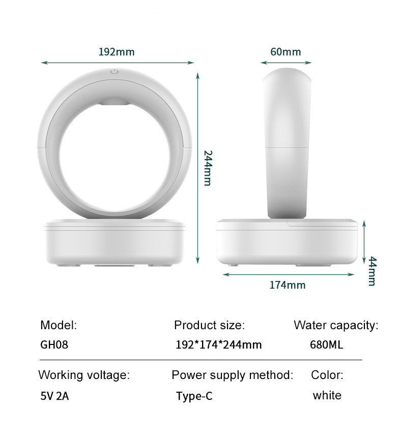 Anti-Gravity Levitating Humidifier - close-up detail