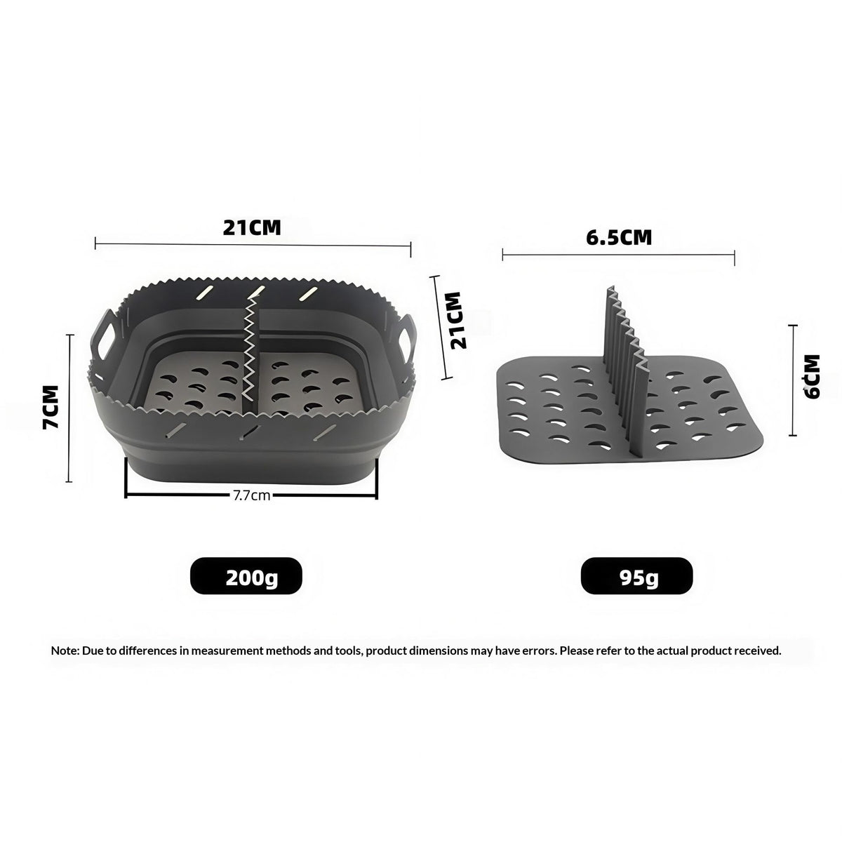 Reusable Air Fryer Liner - product with accessories