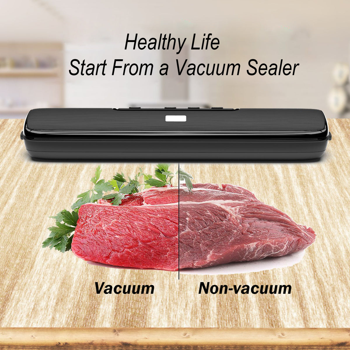 Household Vacuum Sealer - size and features view