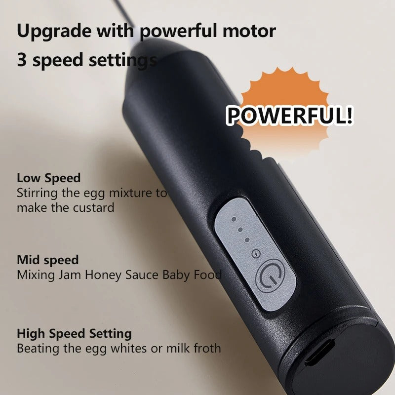 Wireless Electric Milk Frother - top view