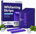 Dent Teeth Whitening Strips, Purple Teeth Whitening Strips, 14 Count Kit