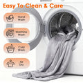 Wearable Heated Throw Blanket Double-Sided Flannel Portable Electric Heating Hoodie for Women Men Machine Washable 3 Heating Levels Battery Operated