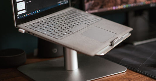 Adjustable Aluminum Laptop Stand - desk setup