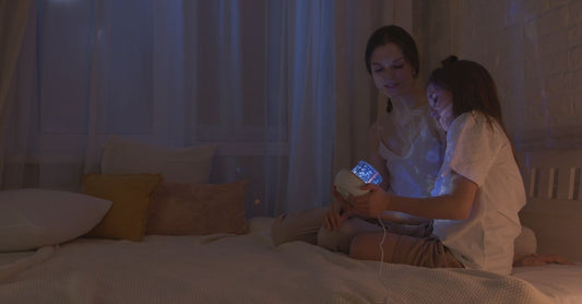 LED Galaxy Star Projector - bedroom ambiance