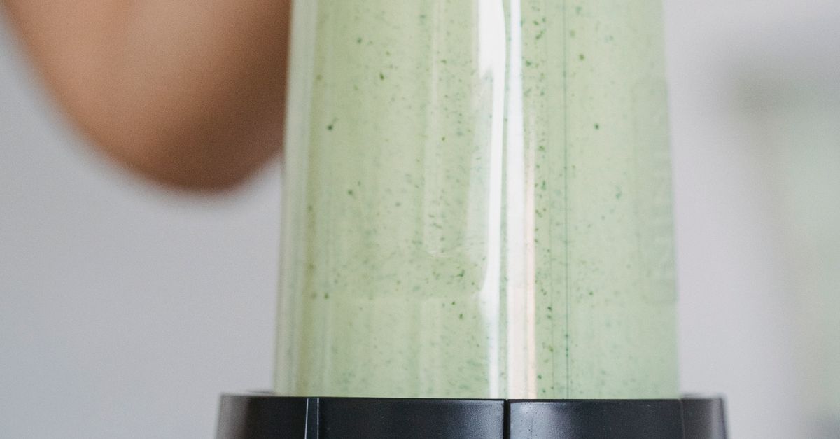 Portable USB Rechargeable Mini Blender - in use